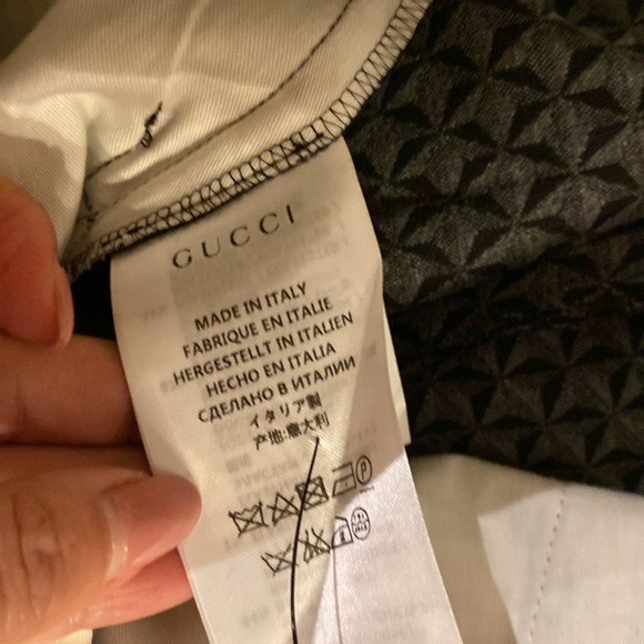 Gucci Black Patterned Pants size 40 - Picture 3 of 5